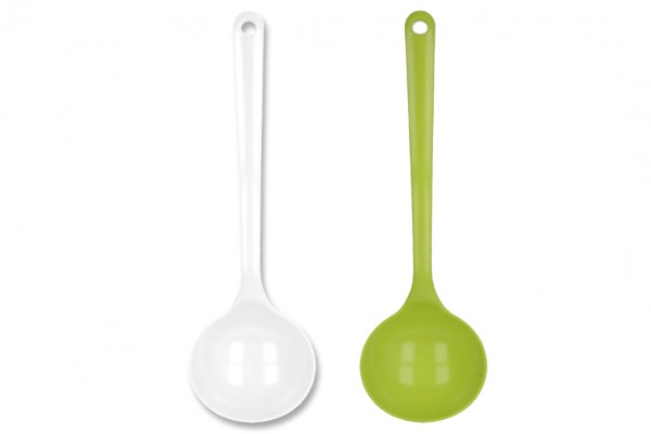 Schöpfkelle weiß/apfelgrün 30 cm EUROHOME®