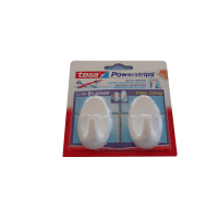 2er Powerstrips oval weiss large