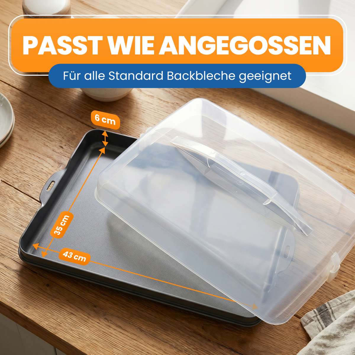 Transportbox Blechkuchen EUROHOME® | Tortenplatten & -hauben | Backen