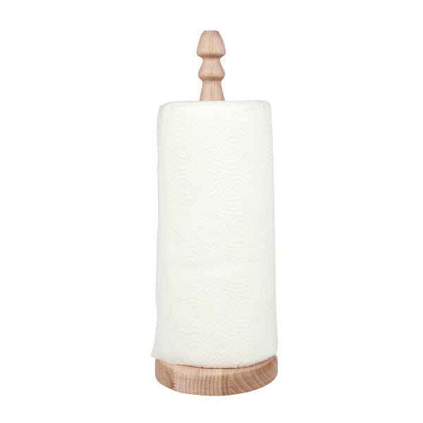 Küchentuchständer aus Buchenholz mit Rolle EUROHOME®