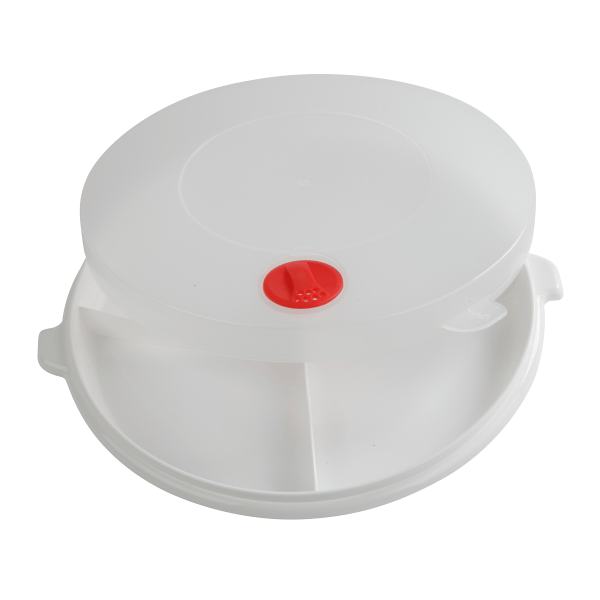 Mikrowellen-Menüteller mit Deckel EUROHOME®