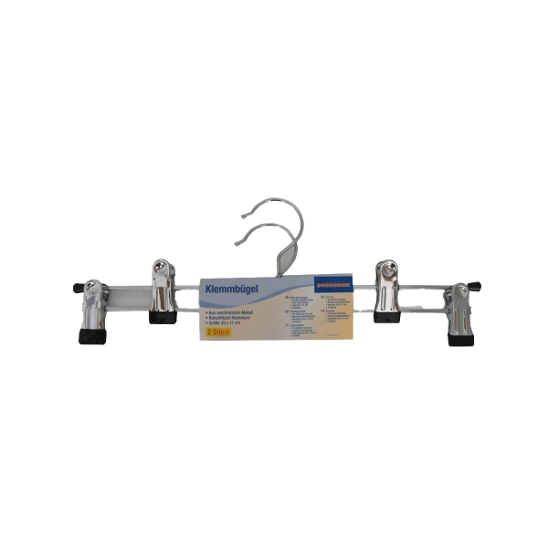 2er Kleiderbügel mit Clips EUROHOME®