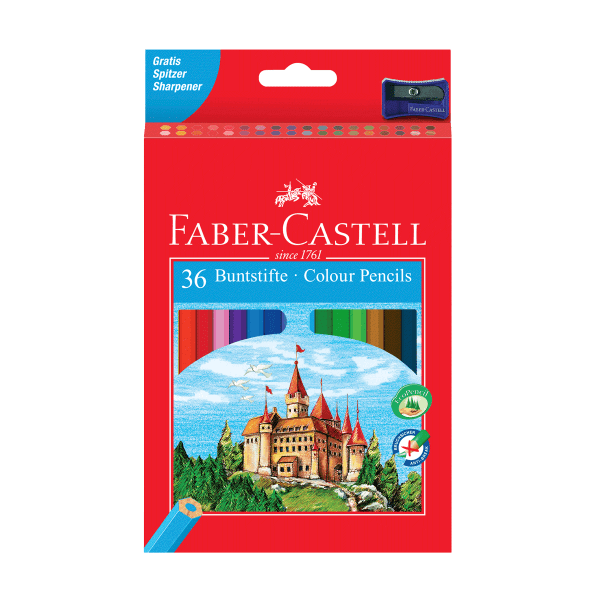 36er Buntstifte Castle hexagonal