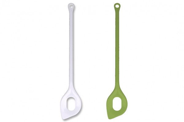 Spitzkochlöffel weiß/apfelgrün 31 cm EUROHOME®