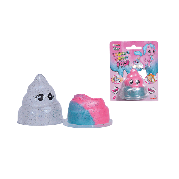 Simba 80g Puuupsi Poop Einhorn Becher pink &amp; turkis mit Glitter